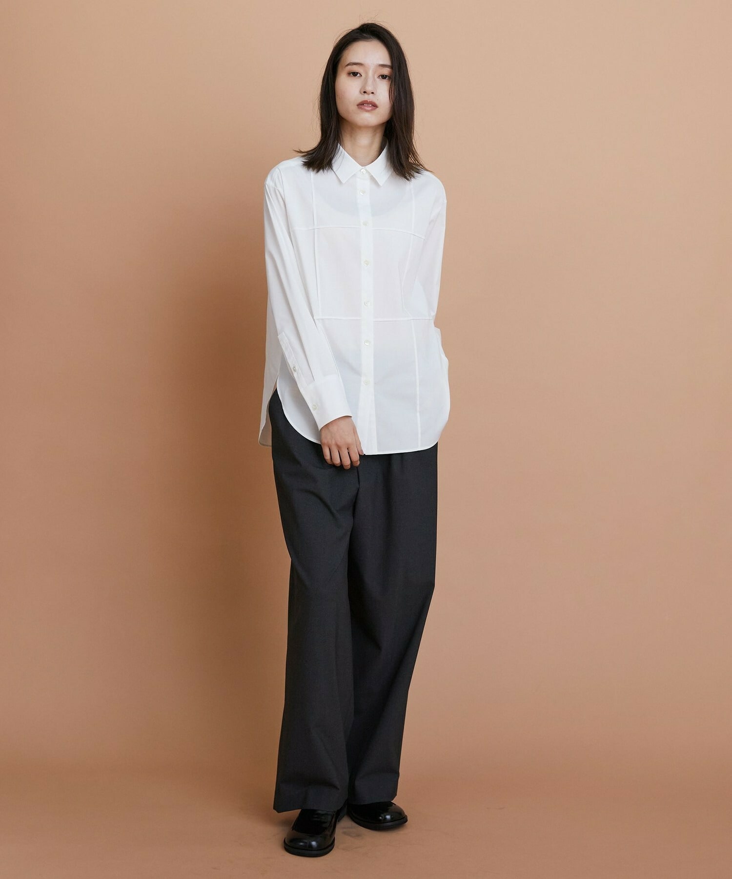 【L'EQUIPE】ストレッチタイプライターシャツ 詳細画像 ブルー 2