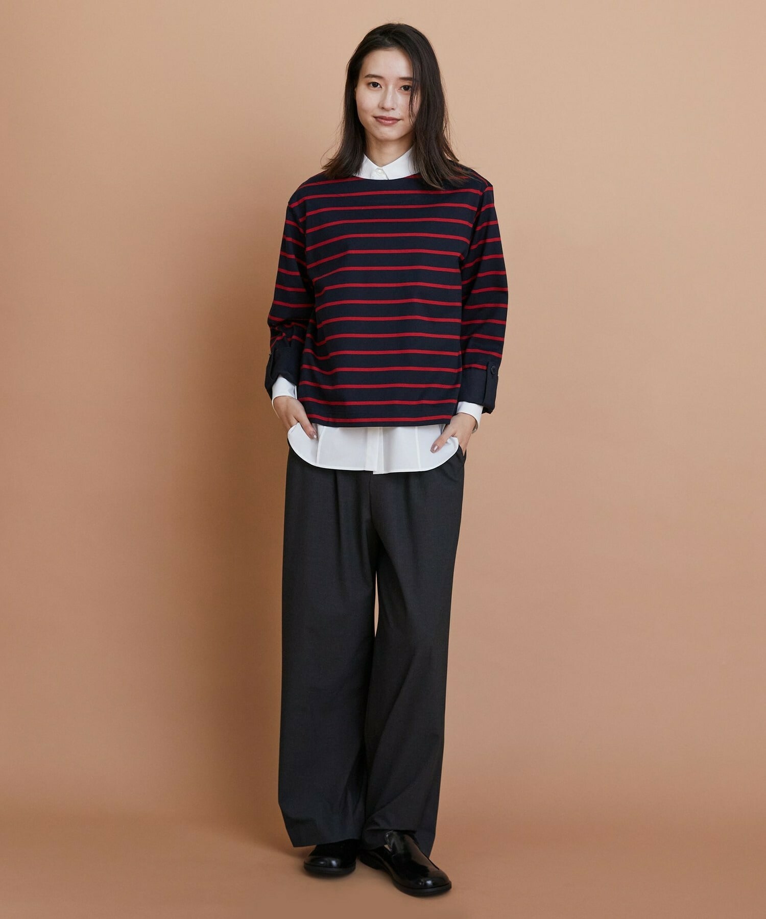 【L'EQUIPE】ストレッチタイプライターシャツ 詳細画像 ブルー 4