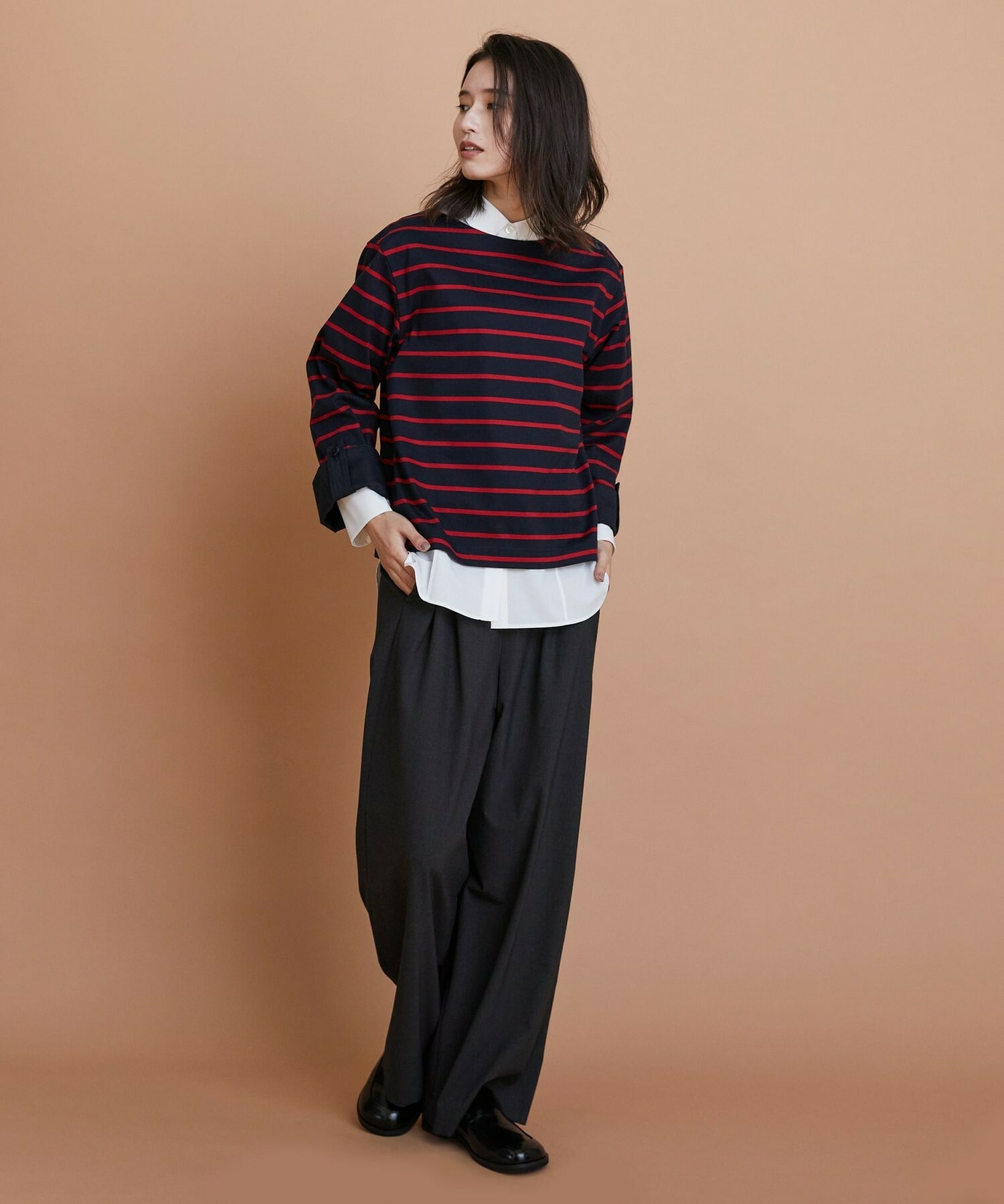 【L'EQUIPE】ストレッチタイプライターシャツ 詳細画像 ブルー 5