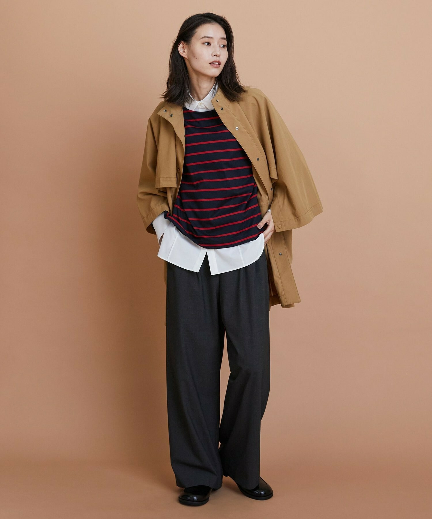 【L'EQUIPE】ストレッチタイプライターシャツ 詳細画像 ブルー 8