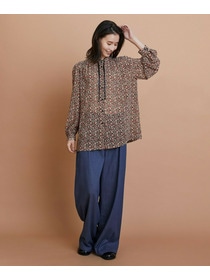 【L'EQUIPE】ヴィンテージプリントブラウス 詳細画像 レッド系その他 2