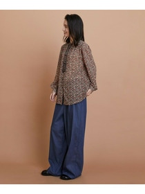 【L'EQUIPE】ヴィンテージプリントブラウス 詳細画像 レッド系その他 4