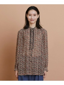 【L'EQUIPE】ヴィンテージプリントブラウス 詳細画像 レッド系その他 5