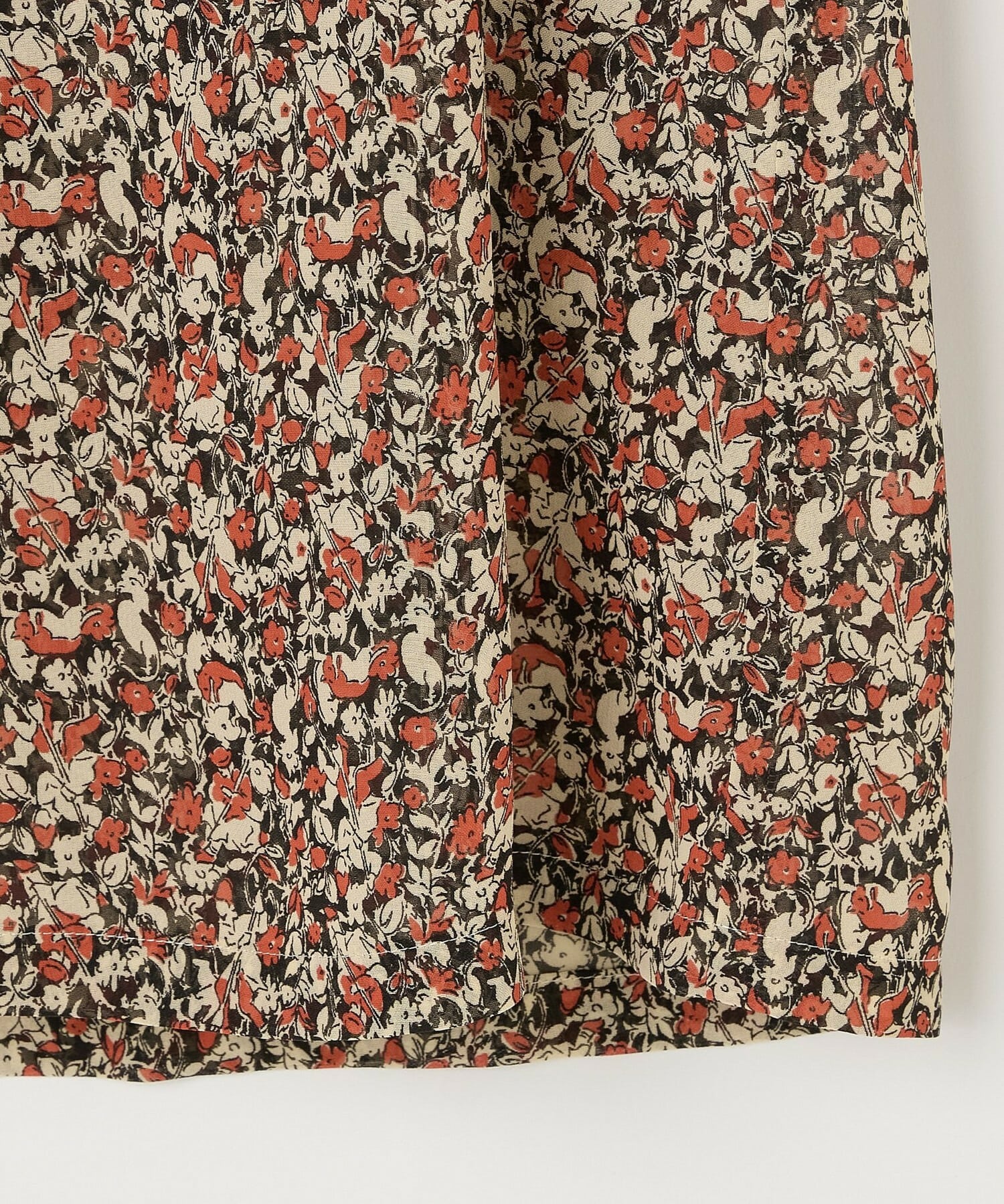 【L'EQUIPE】ヴィンテージプリントブラウス 詳細画像 レッド系その他 12