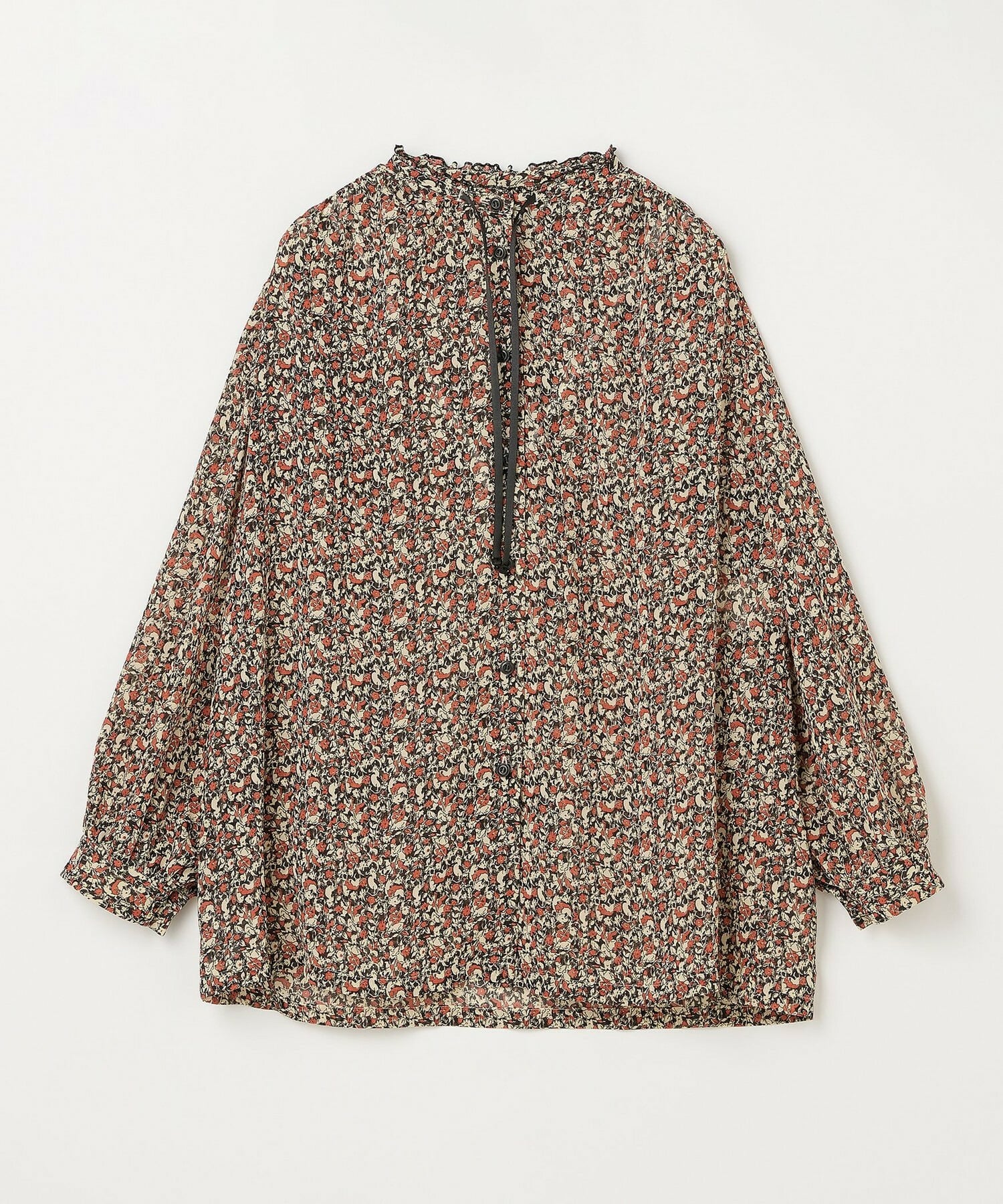 【L'EQUIPE】ヴィンテージプリントブラウス 詳細画像 レッド系その他 8