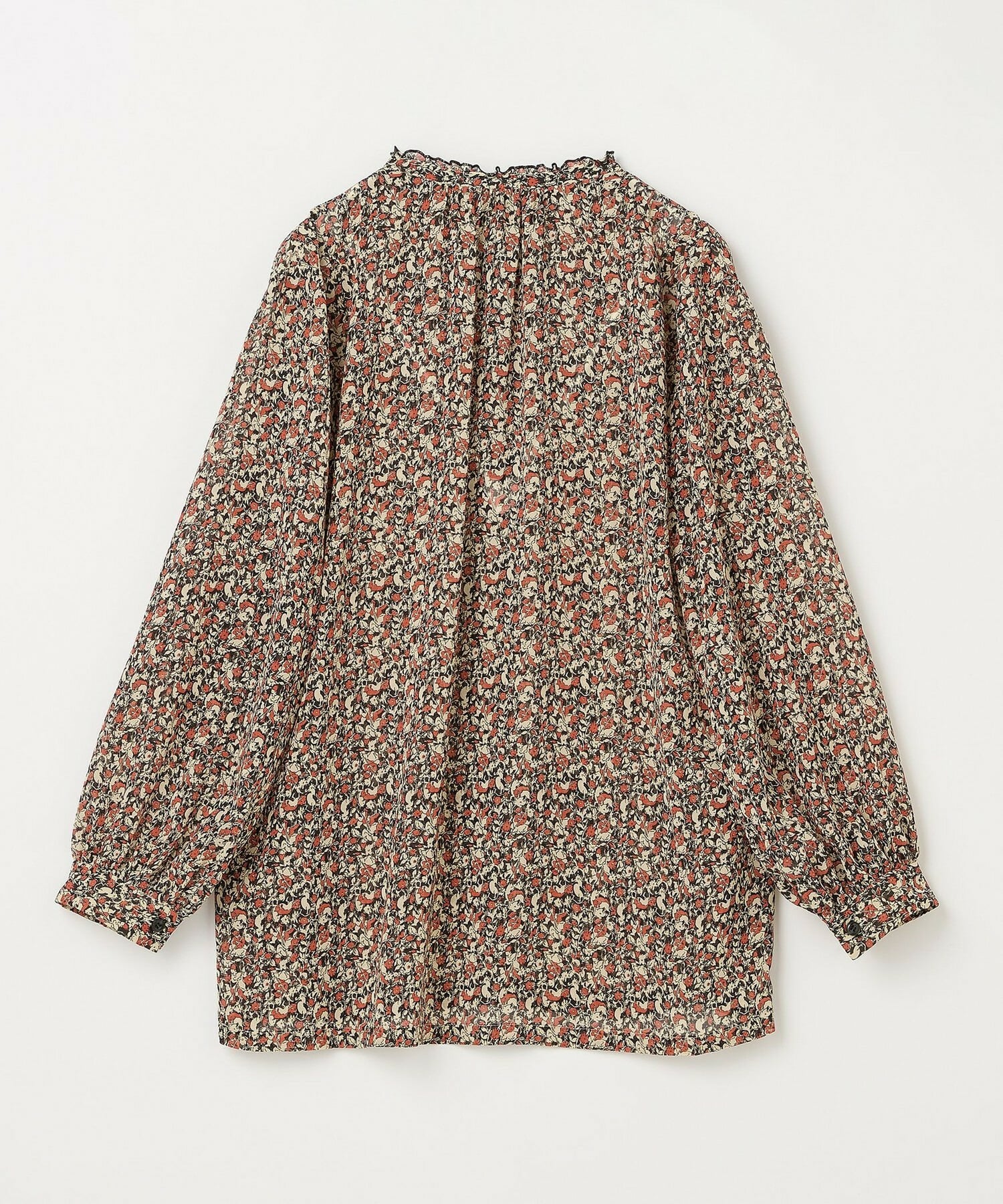 【L'EQUIPE】ヴィンテージプリントブラウス 詳細画像 レッド系その他 9