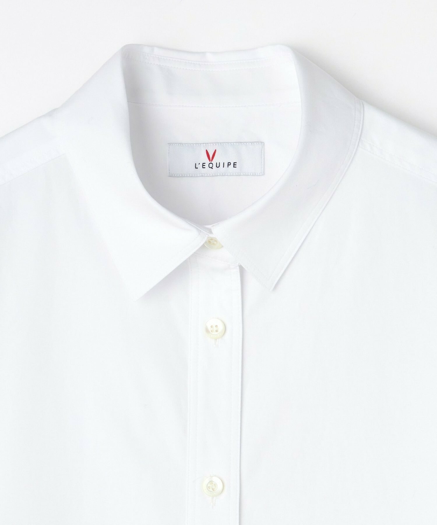 【L'EQUIPE】120/2コットンブロードシャツ 詳細画像 ホワイト 21