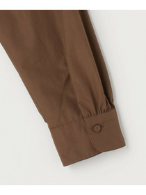 【L'EQUIPE】パウダリータフタフロントフリルシャツ 詳細画像 カーキ 20