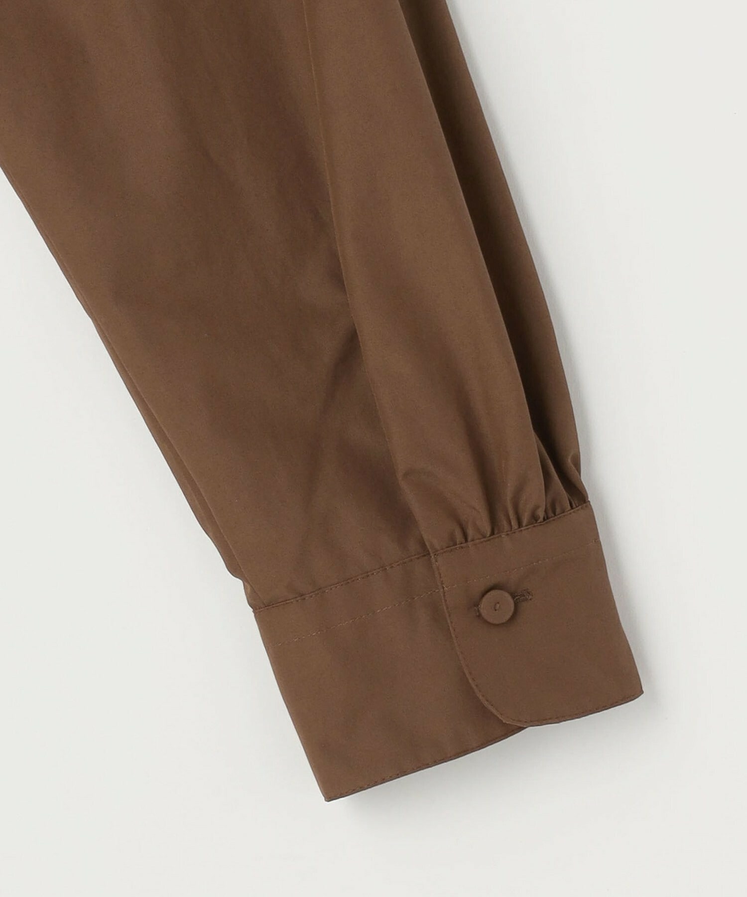 【L'EQUIPE】パウダリータフタフロントフリルシャツ 詳細画像 カーキ 20