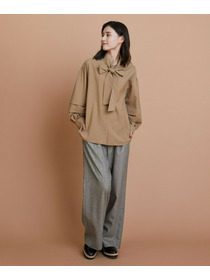 【L'EQUIPE】トロピカルウールブラウス 詳細画像 ボルドー 1