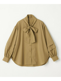 【L'EQUIPE】トロピカルウールブラウス 詳細画像 ボルドー 10