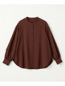 【L'EQUIPE】トロピカルウールブラウス 詳細画像 ボルドー 17