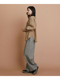 【L'EQUIPE】トロピカルウールブラウス 詳細画像 ボルドー 2