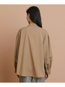 【L'EQUIPE】トロピカルウールブラウス 詳細画像 ボルドー 6