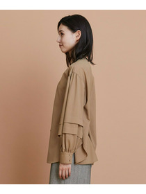 【L'EQUIPE】トロピカルウールブラウス 詳細画像 ボルドー 8