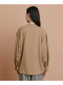 【L'EQUIPE】トロピカルウールブラウス 詳細画像 ボルドー 9