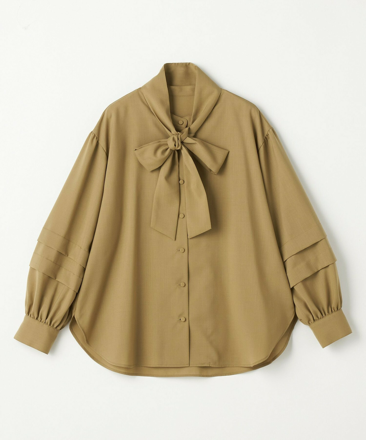 【L'EQUIPE】トロピカルウールブラウス 詳細画像 ボルドー 10