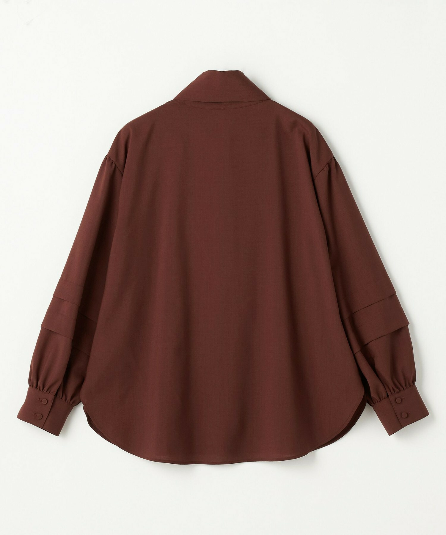 【L'EQUIPE】トロピカルウールブラウス 詳細画像 ボルドー 12