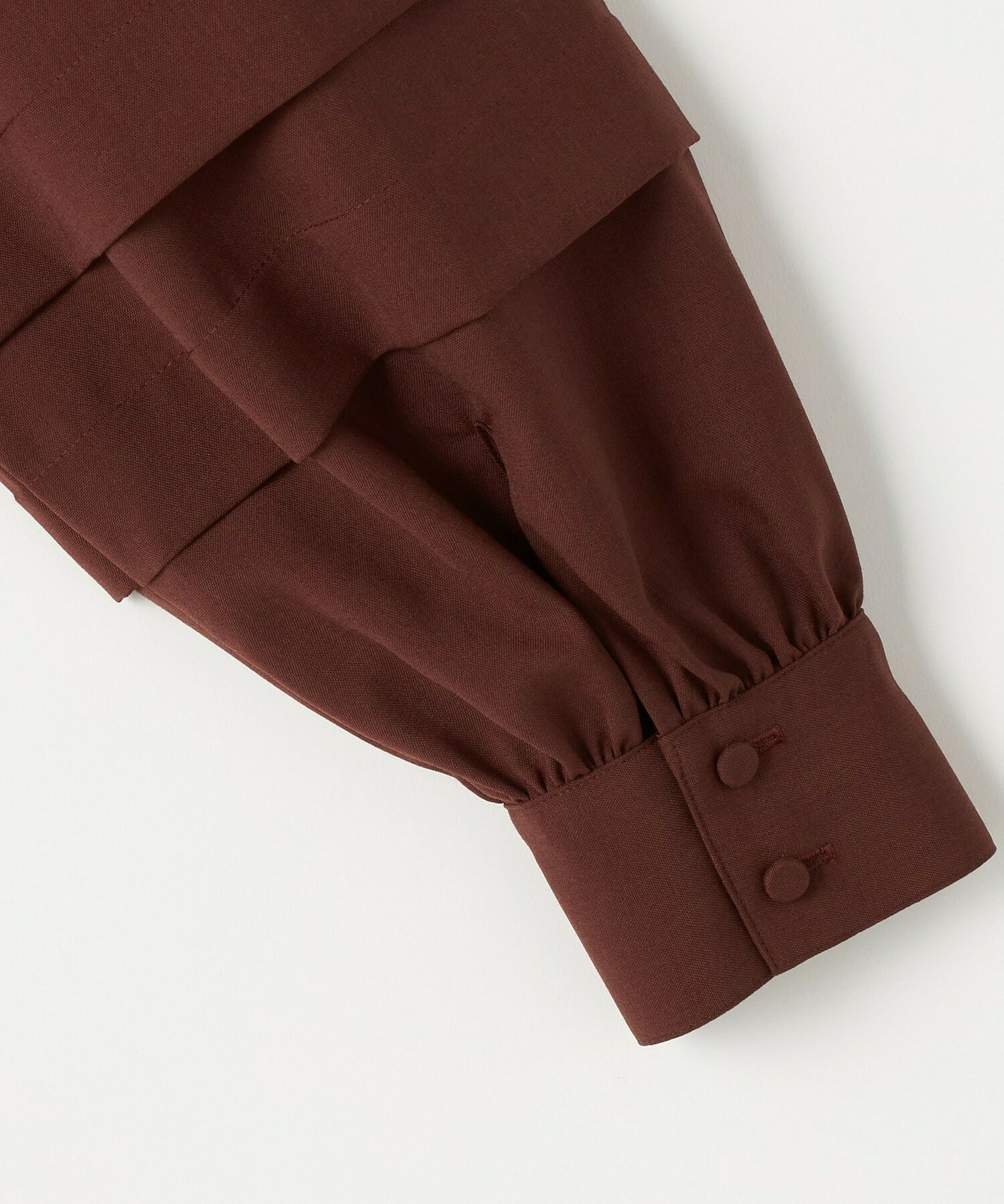 【L'EQUIPE】トロピカルウールブラウス 詳細画像 ボルドー 14