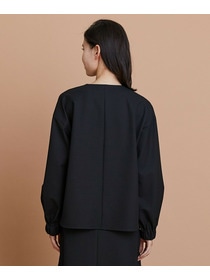 【L'EQUIPE】2wayストレッチクロスブラウス 詳細画像 ブラック 11