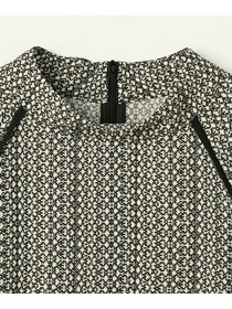 【L'EQUIPE】ピクセルプリントブラウス 詳細画像 ブラック系その他 13