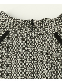 【L'EQUIPE】ピクセルプリントブラウス 詳細画像 ブラック系その他 14