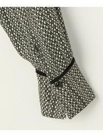 【L'EQUIPE】ピクセルプリントブラウス 詳細画像 ブラック系その他 15