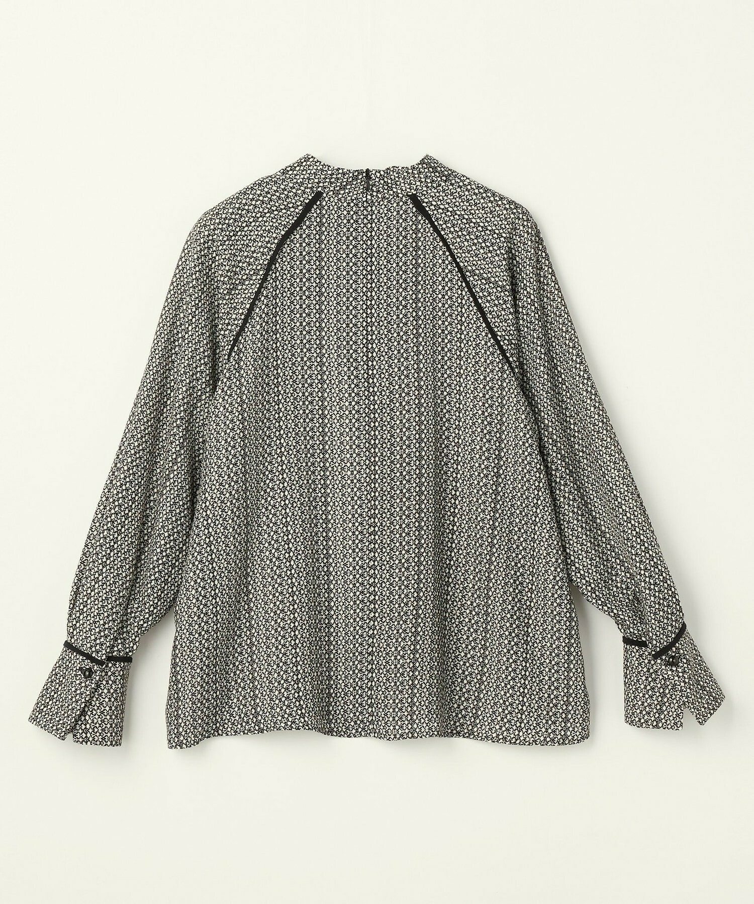 【L'EQUIPE】ピクセルプリントブラウス 詳細画像 ブラック系その他 12