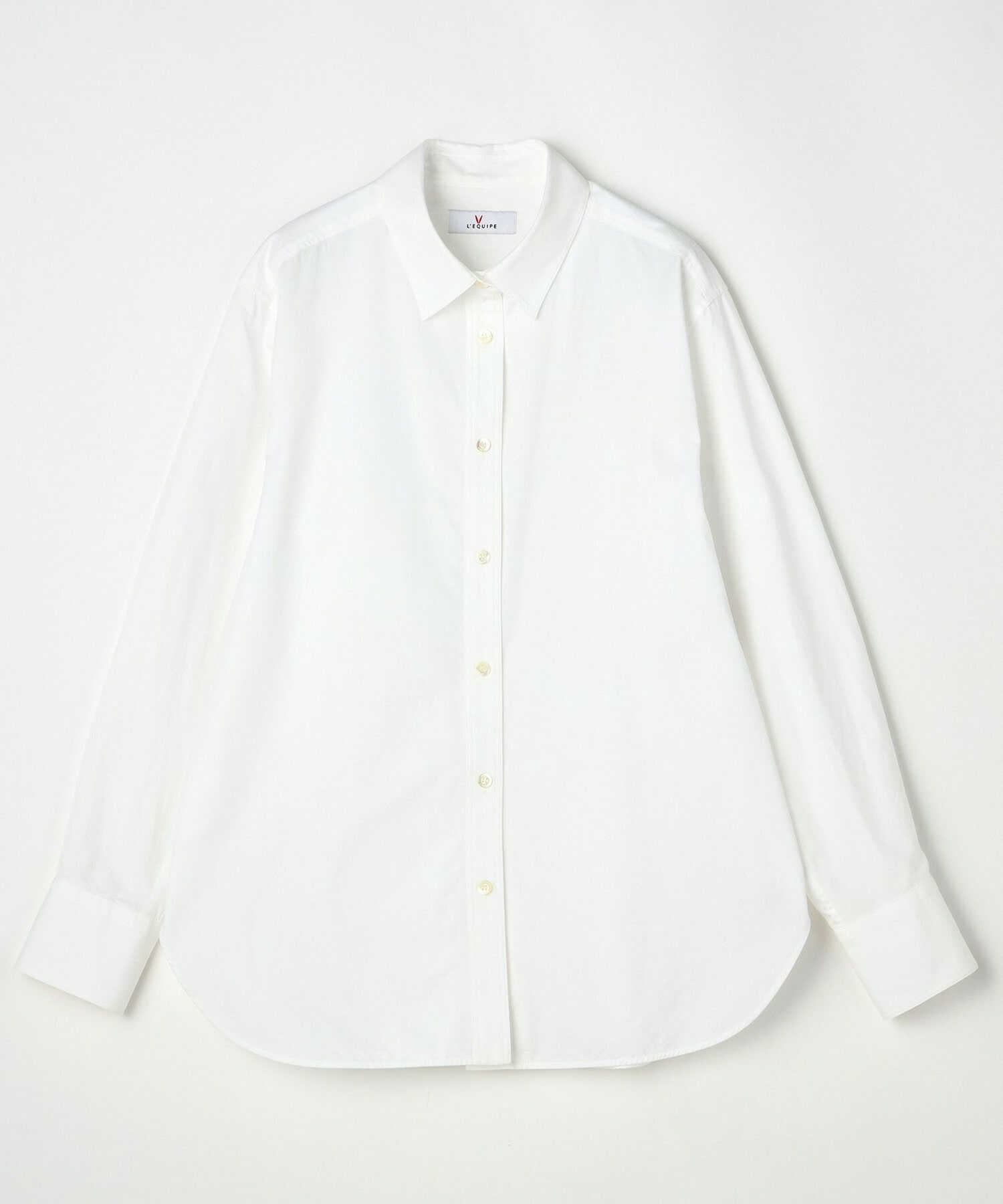 【L'EQUIPE】100/2コットンブロードシャツ 詳細画像 ホワイト 1