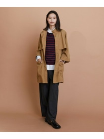 【L'EQUIPE】コットンナイロンベネシャントレンチコート 詳細画像 ブラック 1