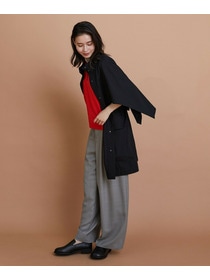 【L'EQUIPE】コットンナイロンベネシャントレンチコート 詳細画像 ブラック 12