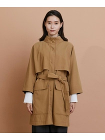 【L'EQUIPE】コットンナイロンベネシャントレンチコート 詳細画像 ブラック 17