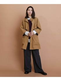 【L'EQUIPE】コットンナイロンベネシャントレンチコート 詳細画像 ブラック 4