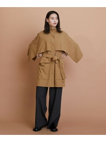 【L'EQUIPE】コットンナイロンベネシャントレンチコート 詳細画像 ブラック 6