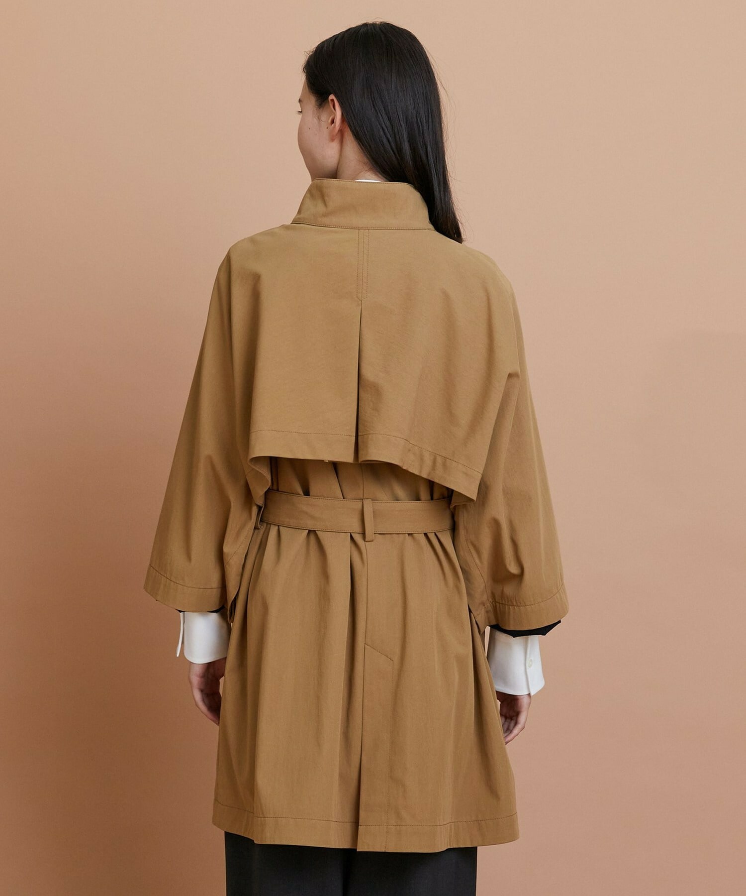 【L'EQUIPE】コットンナイロンベネシャントレンチコート 詳細画像 ブラック 19