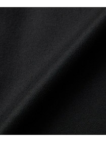 【L'EQUIPE】カシミヤ混ストレッチフラノステンカラーコート 詳細画像 ブラック 19