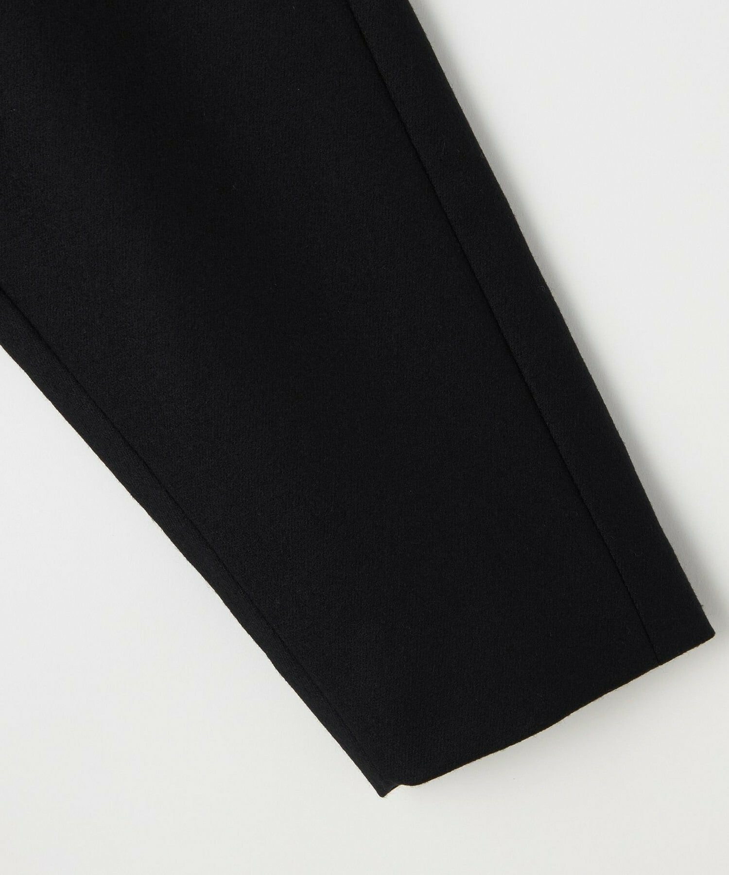 【L'EQUIPE】カシミヤ混ストレッチフラノステンカラーコート 詳細画像 ブラック 15