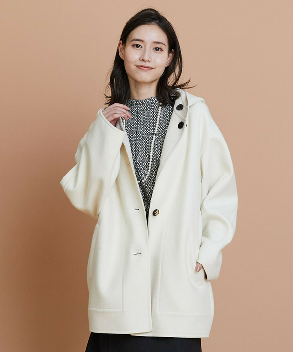 【L'EQUIPE】バイカラーメルトンコート