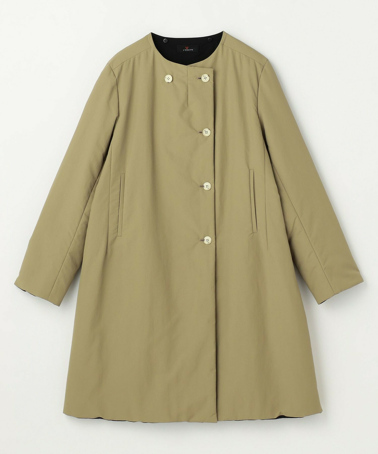 【L'EQUIPE】ナイロンワッシャー中綿コート 詳細画像 ブラック系その他 12