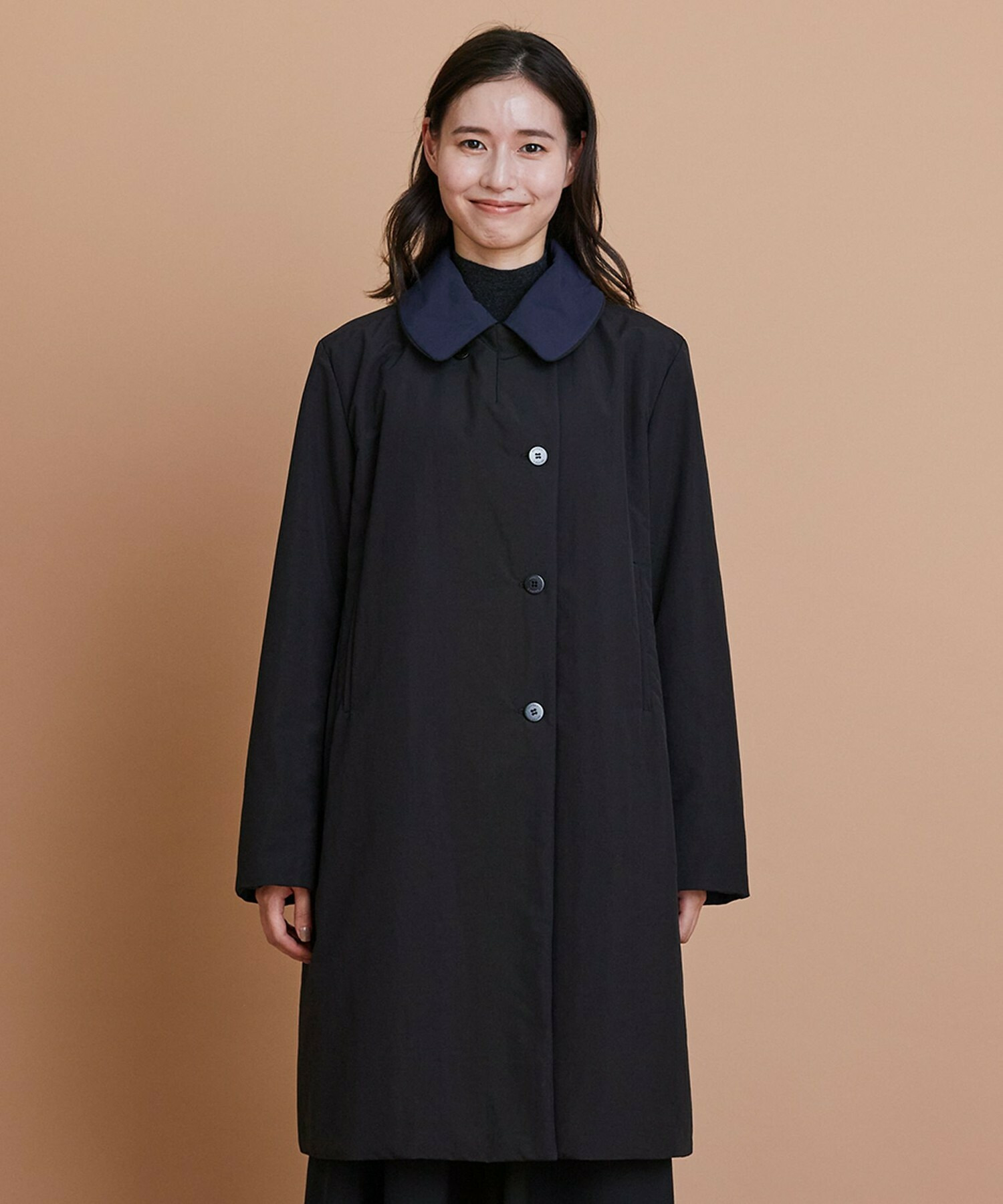 【L'EQUIPE】ナイロンワッシャー中綿コート 詳細画像 ブラック系その他 17