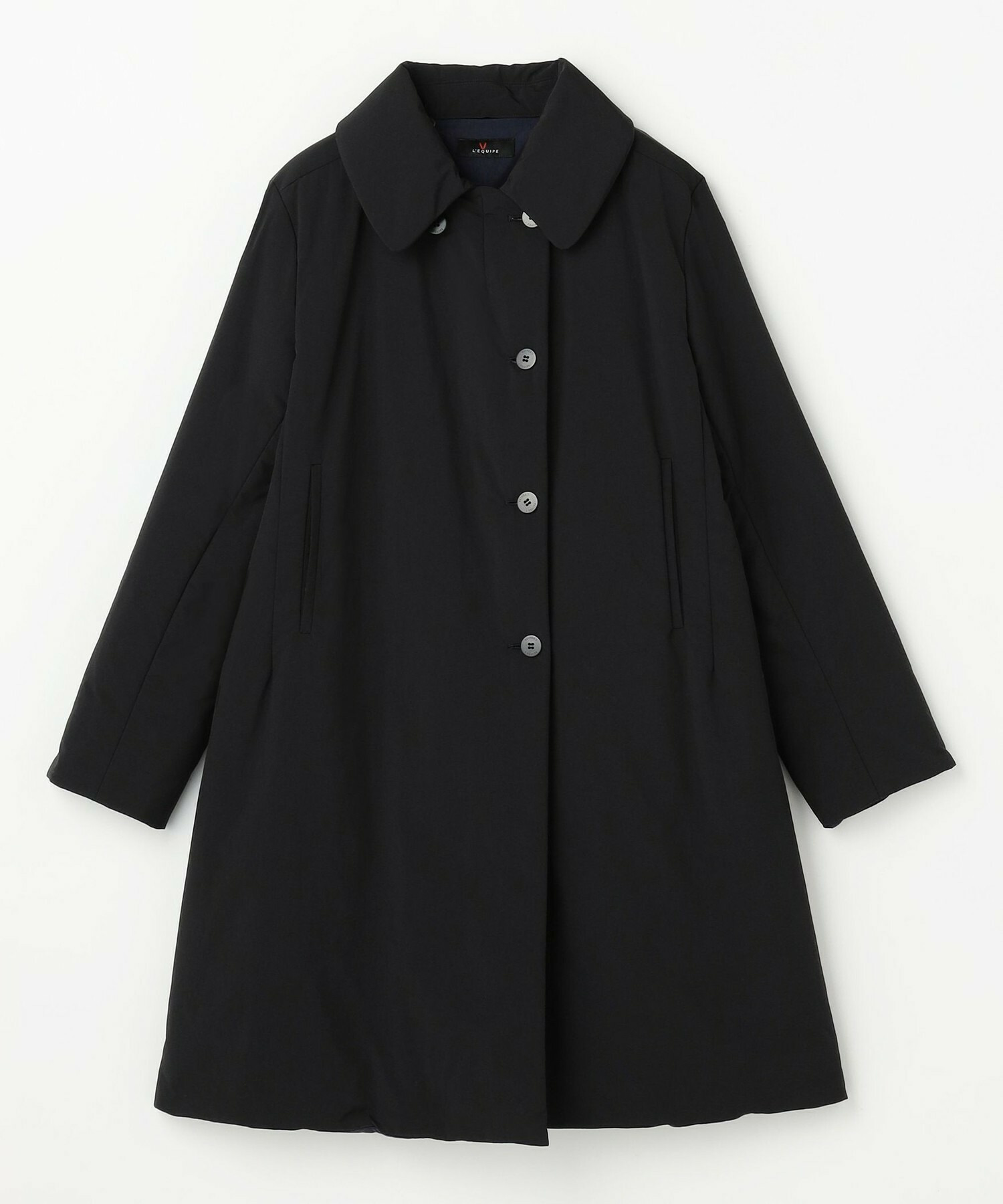 【L'EQUIPE】ナイロンワッシャー中綿コート 詳細画像 ブラック系その他 23