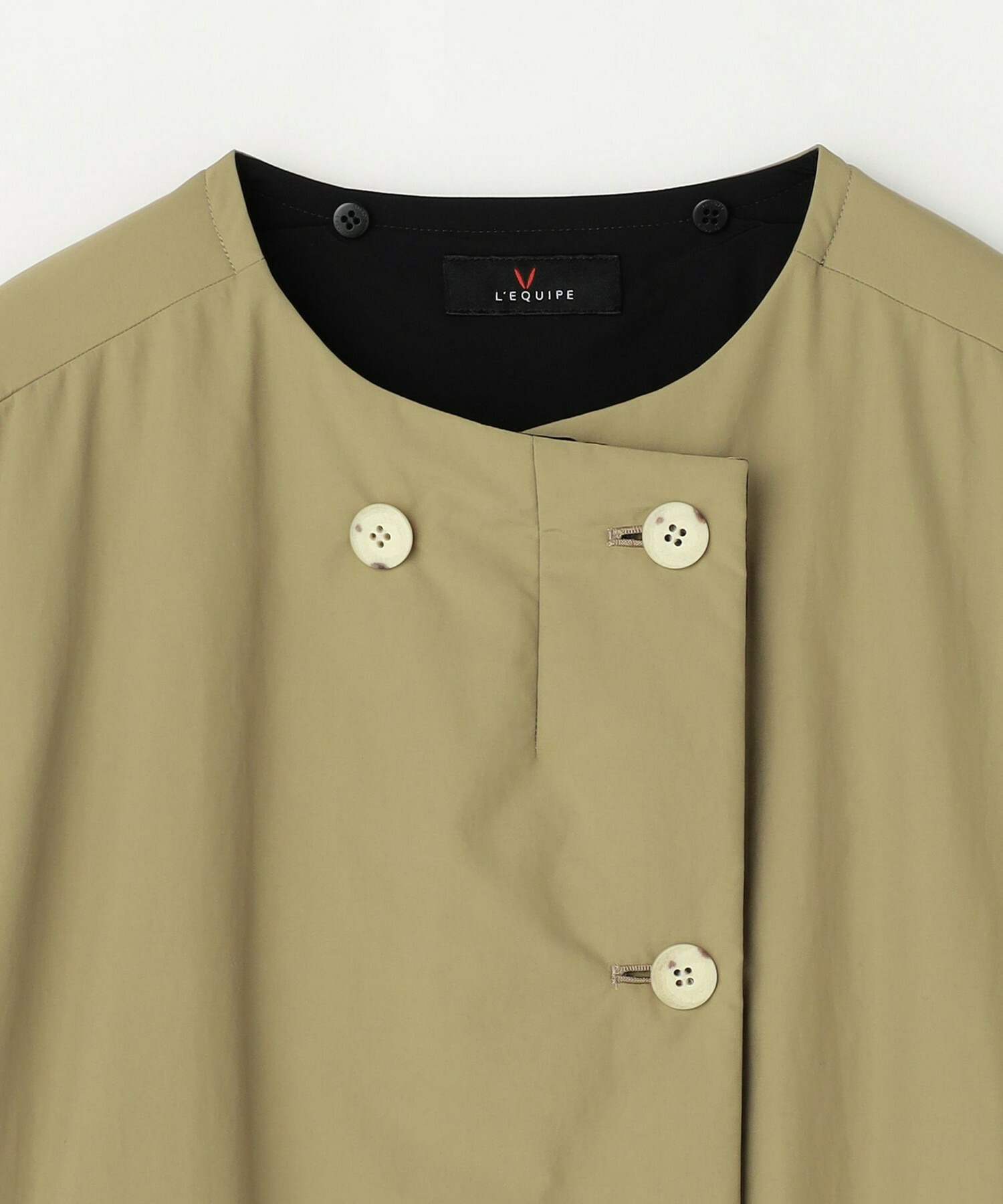 【L'EQUIPE】ナイロンワッシャー中綿コート 詳細画像 ブラック系その他 28