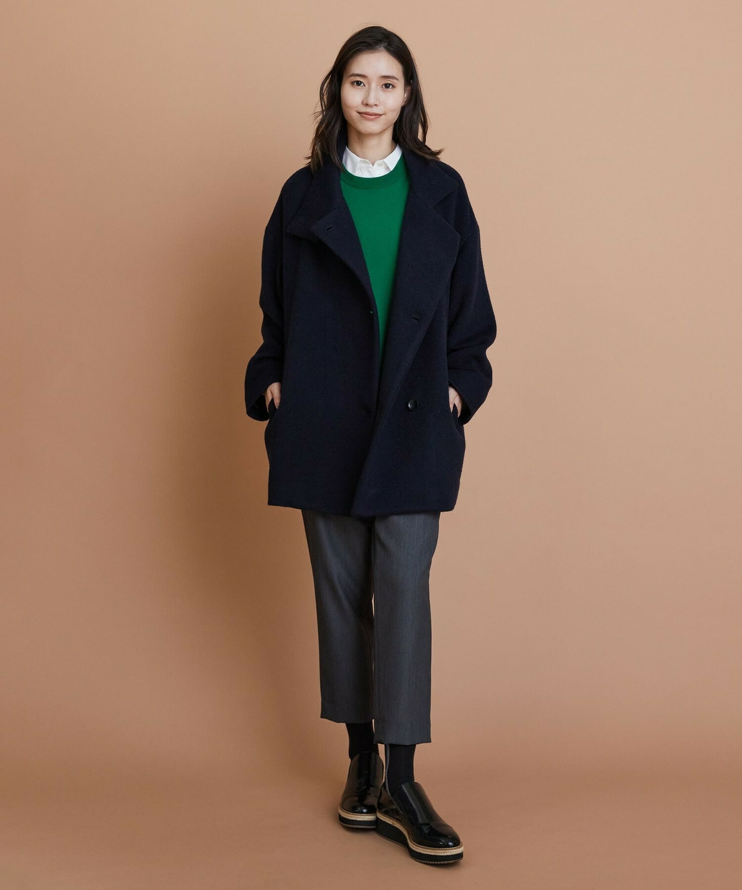 【L'EQUIPE】シャギーコート 詳細画像 ネイビー 11