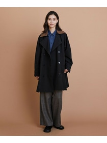 【L'EQUIPE】［eclat 2025年11月号掲載商品］グースシェルトレンチコート 詳細画像 ブラック 1