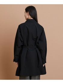 【L'EQUIPE】［eclat 2025年11月号掲載商品］グースシェルトレンチコート 詳細画像 ブラック 16