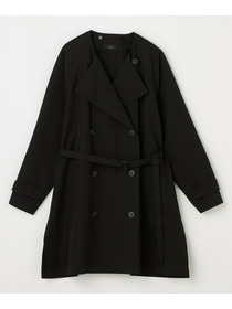 【L'EQUIPE】［eclat 2025年11月号掲載商品］グースシェルトレンチコート 詳細画像 ブラック 21