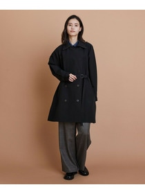 【L'EQUIPE】［eclat 2025年11月号掲載商品］グースシェルトレンチコート 詳細画像 ブラック 4