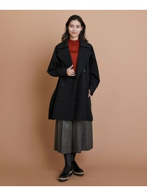 【L'EQUIPE】［eclat 2025年11月号掲載商品］グースシェルトレンチコート 詳細画像 ブラック 5