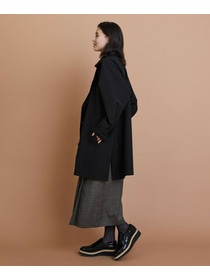 【L'EQUIPE】［eclat 2025年11月号掲載商品］グースシェルトレンチコート 詳細画像 ブラック 7