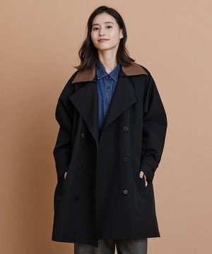 【L'EQUIPE】［eclat 2025年11月号掲載商品］グースシェルトレンチコート 詳細画像 ブラック 1